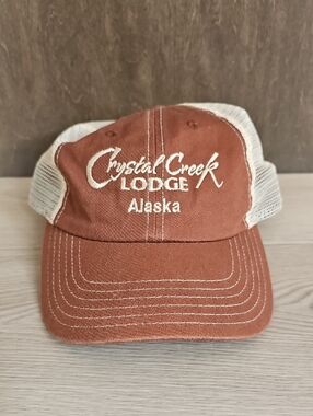 Orvis Alaska Crystal Creek Lodge Adjustable Lived In Vintage Like Baseball Cap